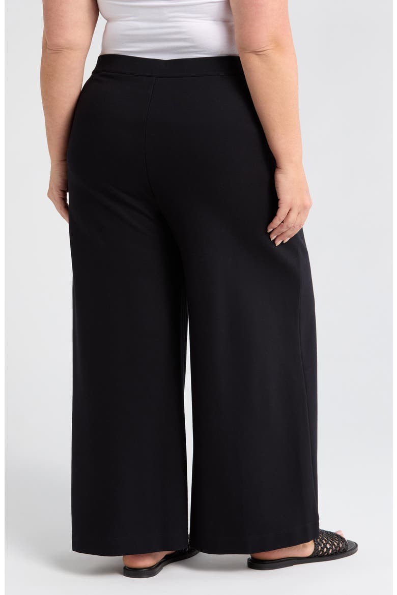 Wide Leg Crop Pants, Alternate, color, BLACK