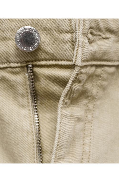 Mango Bea Wide Leg Jeans In Neutral
