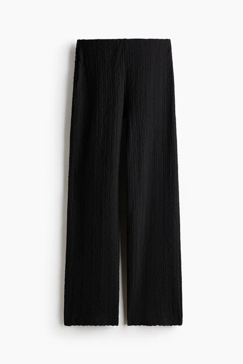 Textured Jersey Trousers