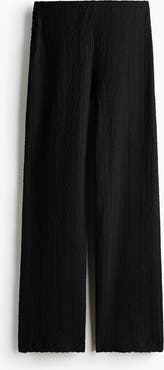 H&M Textured Jersey Trousers