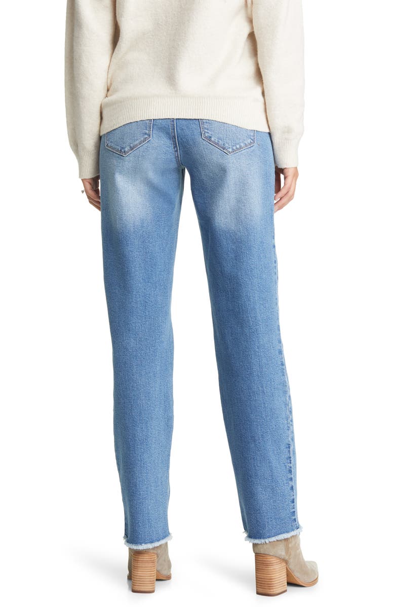 1822 Denim Over the Bump Relaxed Straight Leg Maternity Jeans, Alternate, color, 