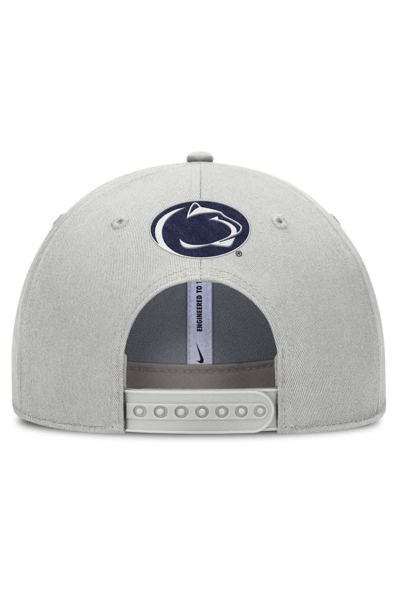 Men's Nike Gray Penn State Nittany Lions 2025 Sideline Dust Pinched Rise Adjustable Hat, Alternate, color, Gray
