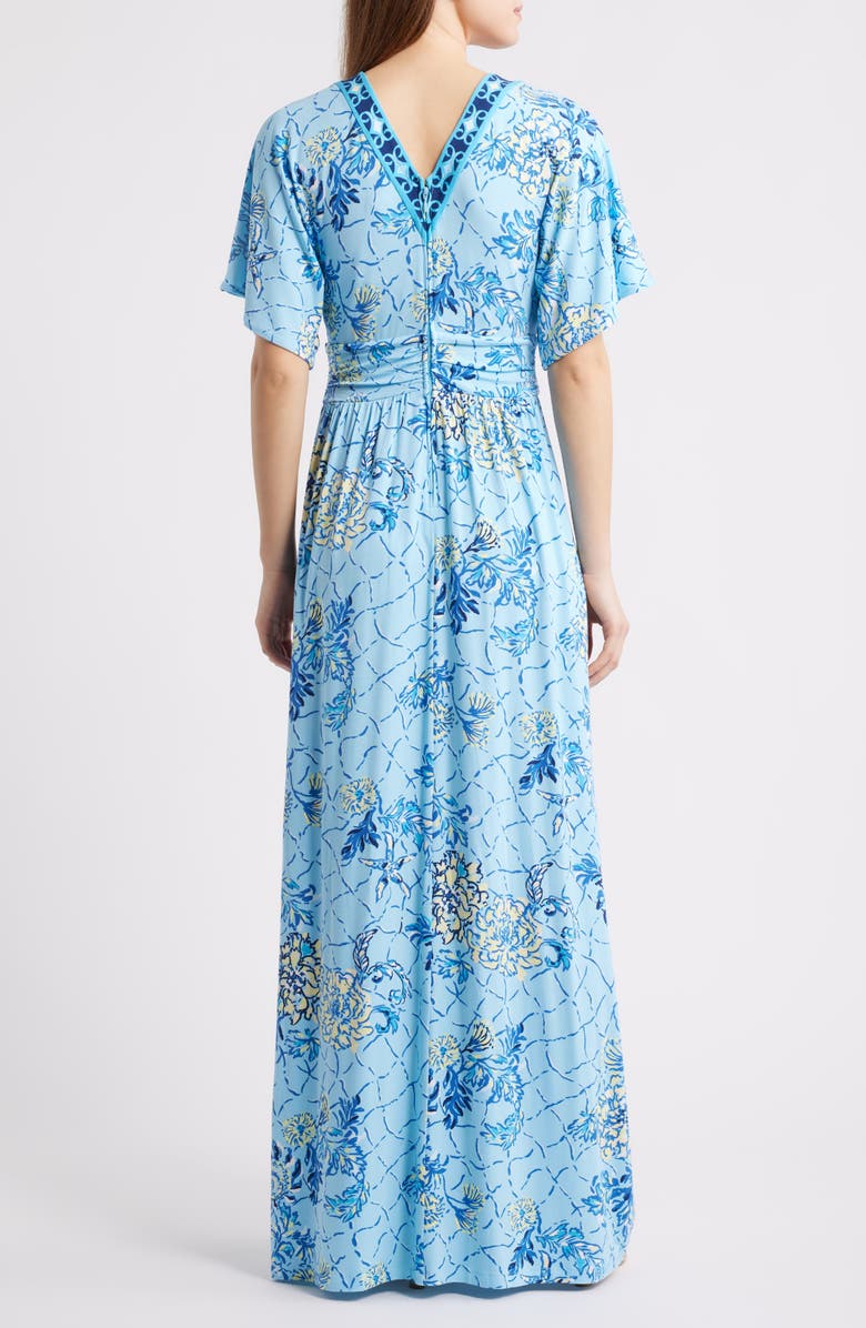 Lilly Pulitzer<sup>®</sup> Lauralai Maxi Dress, Alternate, color, Bellevue Blue Breakers Beach