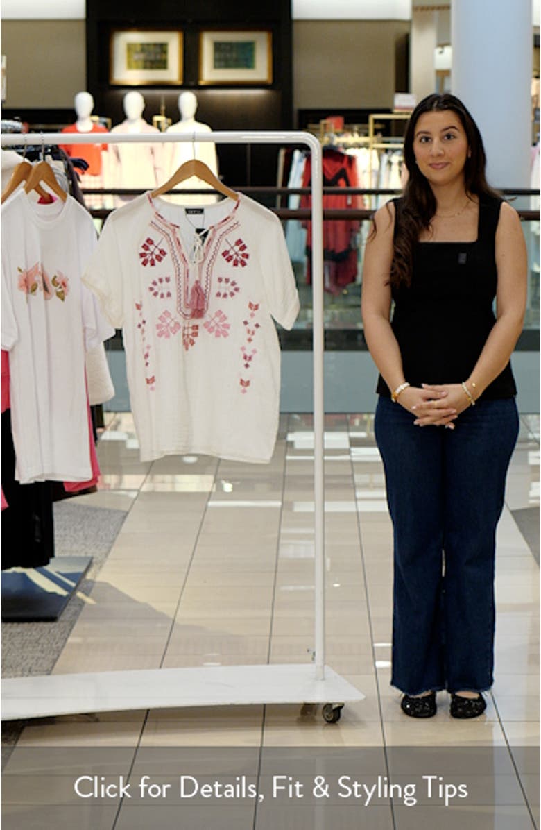 Embroidered Peasant Top, sales video thumbnail