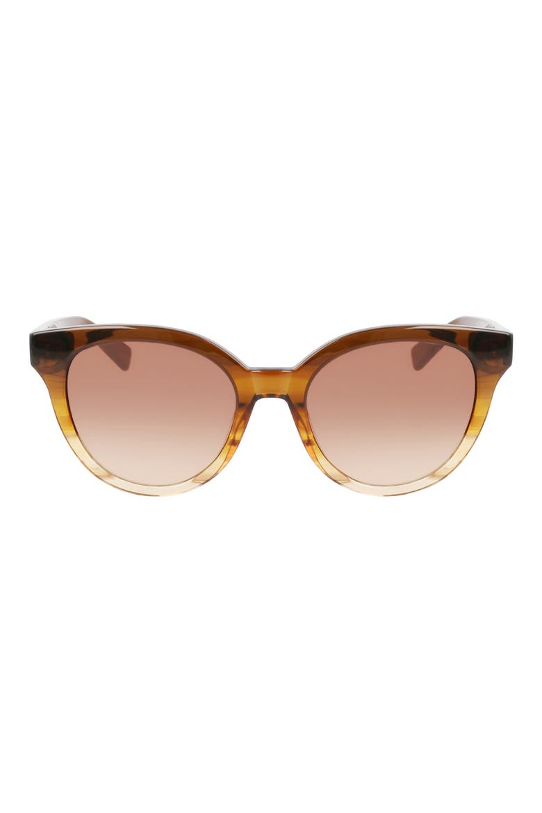 Le Pliage 53mm Oval Sunglasses, Main, color, STRIPED HONEY
