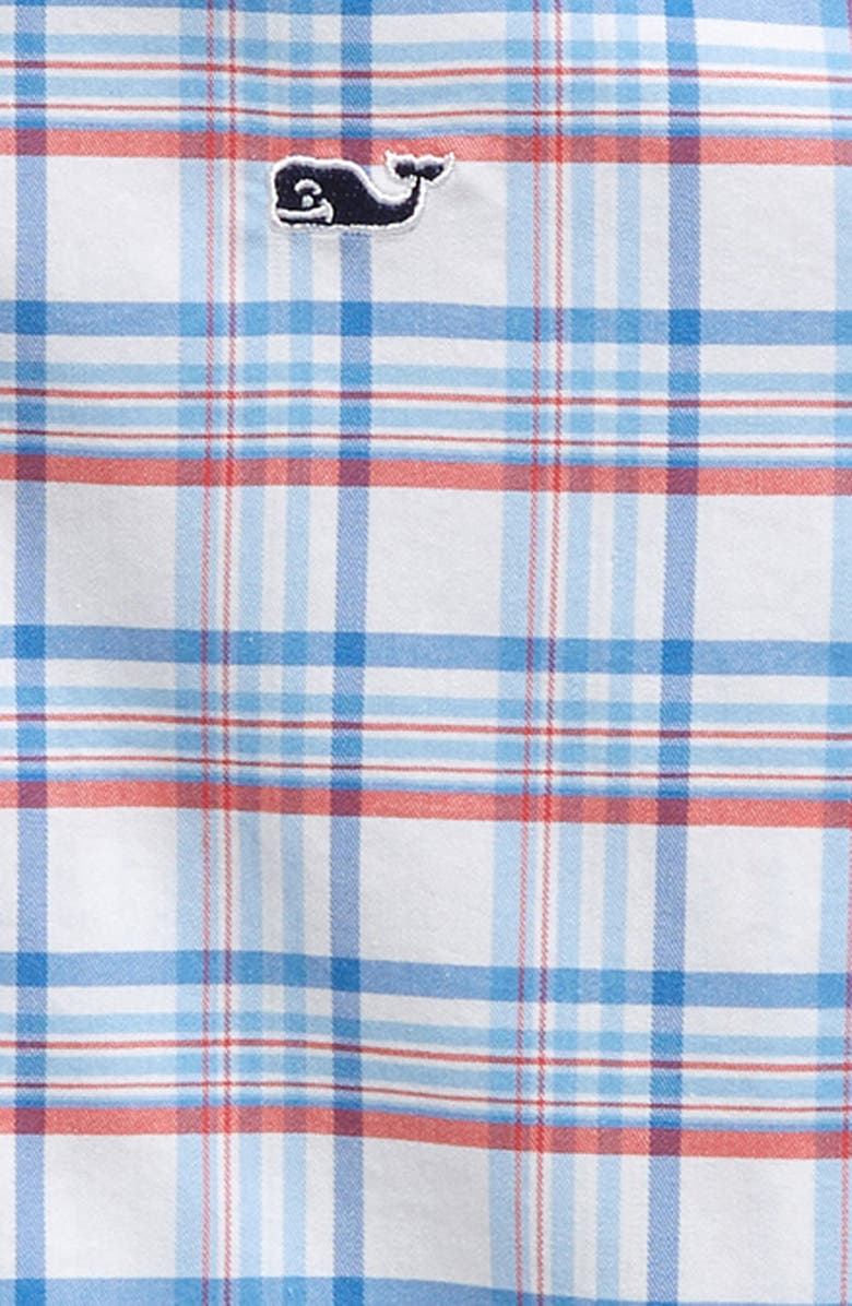 vineyard vines On-the-Go Plaid Button-Down Shirt, Alternate, color, 
