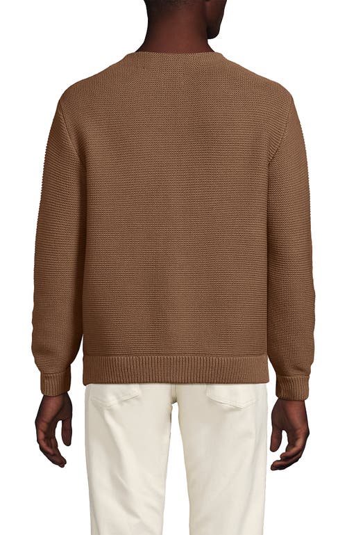 LANDS' END LANDS' END LONG SLEEVE VERTICAL STRIPE COTTON BLEND CARDIGAN 