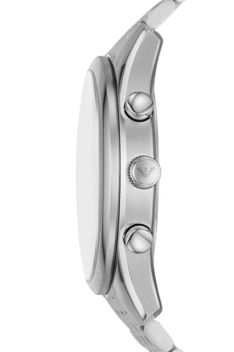 Antonio Chronograph Bracelet Watch, 41mm, Alternate, color, SILVER