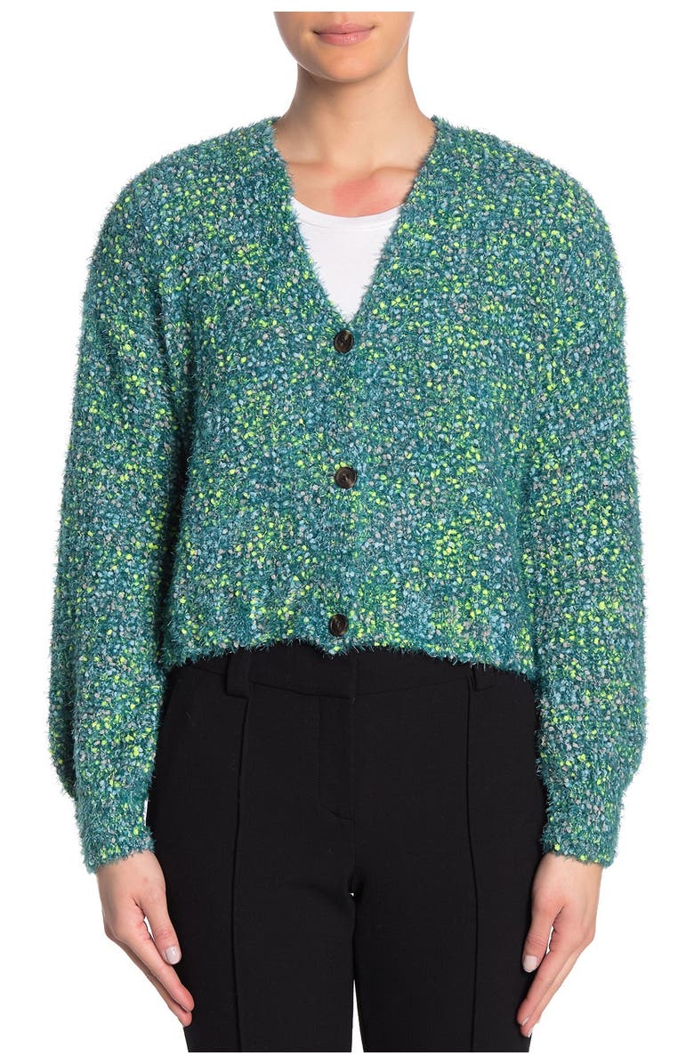 Ten Sixty Sherman Multi Stitch Knit Girlfriend Cardigan, Alternate, color, 