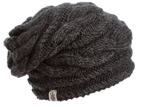 Hand Knit Triple Braid Cable Slouch