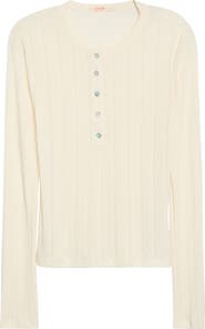Marine Layer Pointelle Long Sleeve Henley