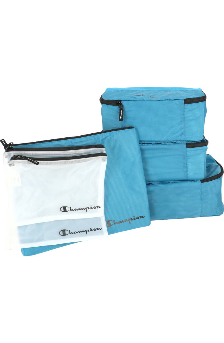 Champion 6-Piece Packing Cube Set, Alternate, color, Blue