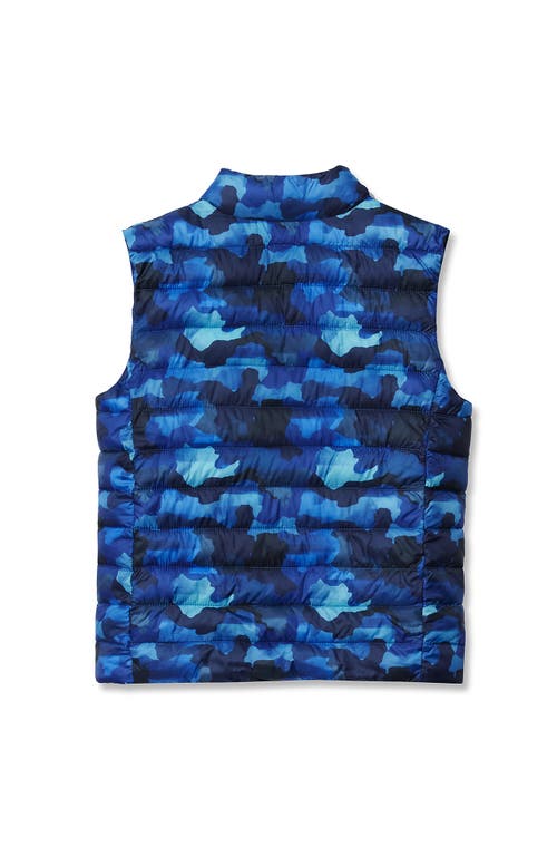 Lands' End Kids Insulated Down Alternative Thermoplume Vest In Blue