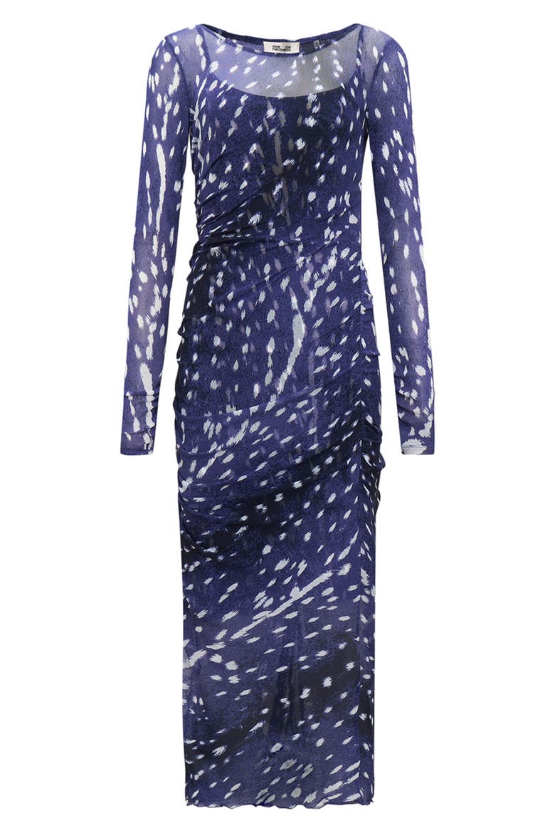 Oslo Long Sleeve Dress, Alternate, color, FAWN PERFECT NAVY