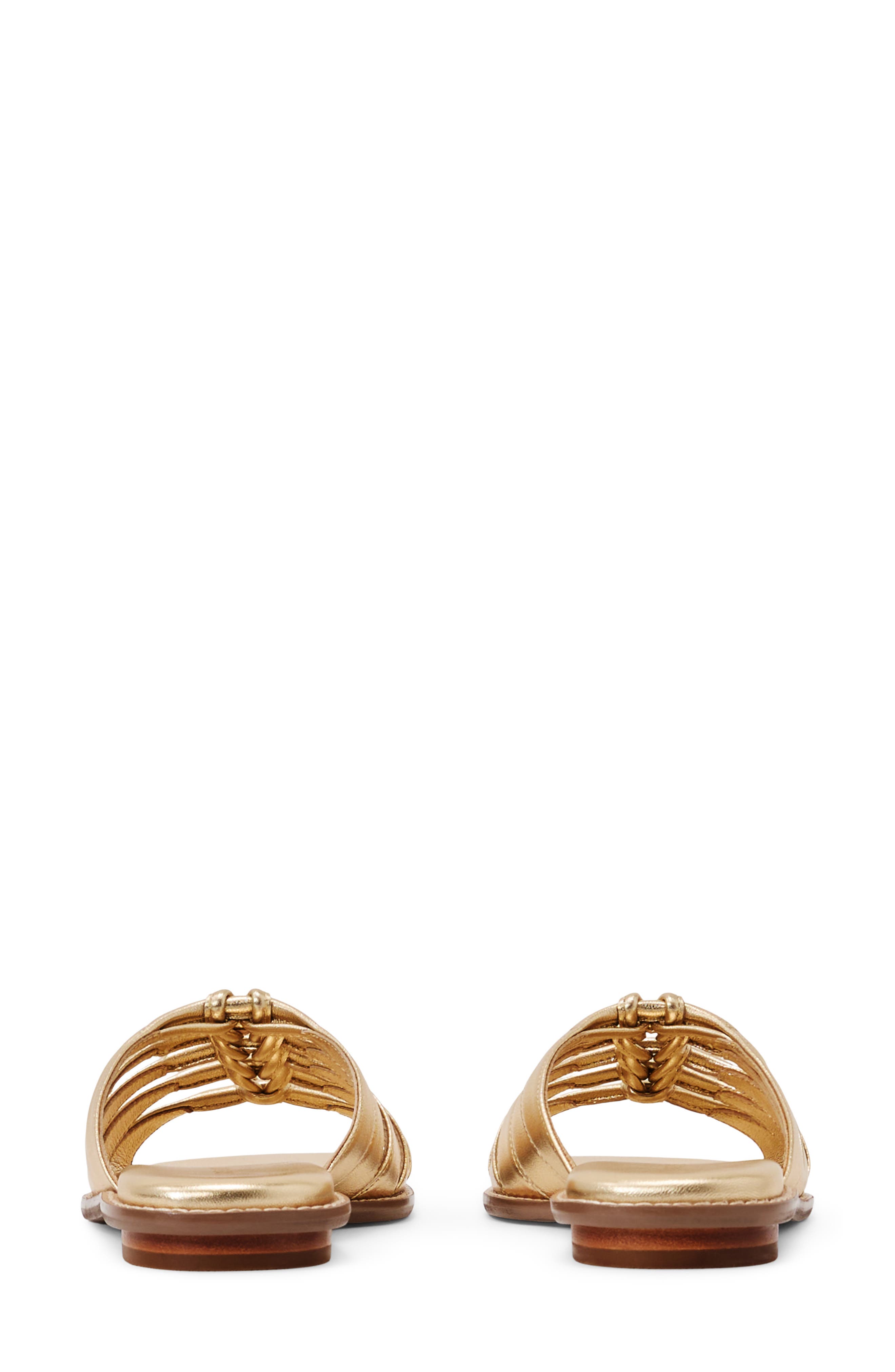 Agnes Slide Sandal, Alternate, color, GOLD