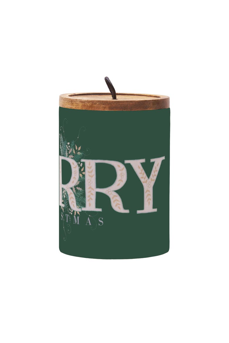 Emerald Christmas Large Canister, Alternate, color, Green