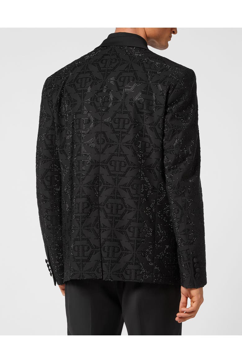 Wool Blazer Lord Fit Hexagon Men, Alternate, color, black