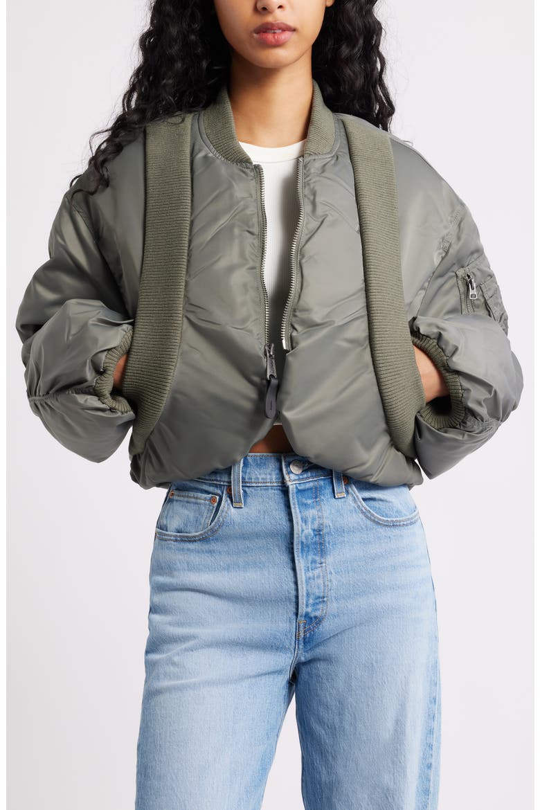 MA-1 Flight Jacket, Alternate, color, FIELD GRAY
