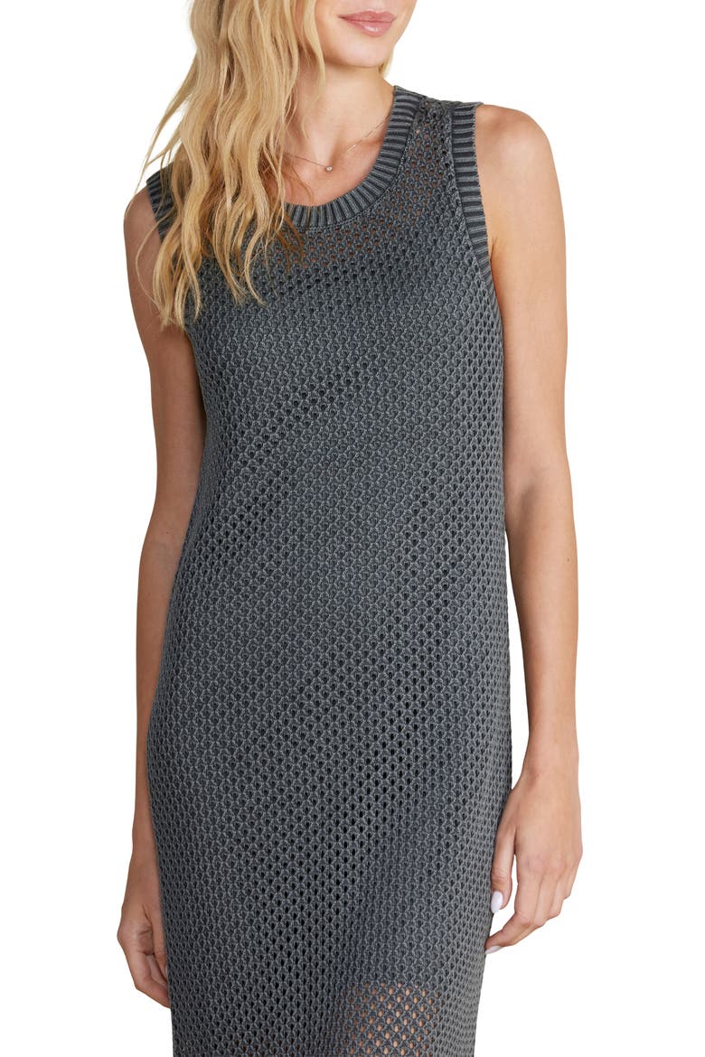 Sun Bleached Cotton Beach Dress, Alternate, color, FADED BLACK