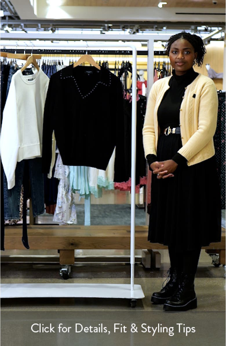 Bead Detail Polo Sweater, sales video thumbnail