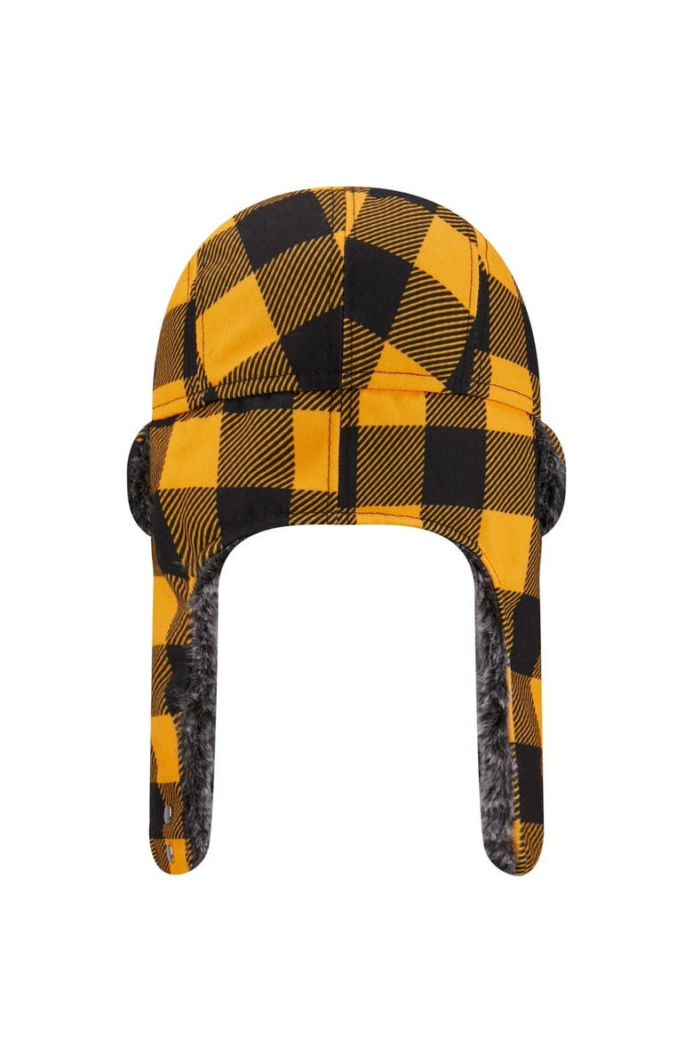 New Era Men's New Era Black Iowa Hawkeyes Plaid Trapper Hat, Alternate, color, 