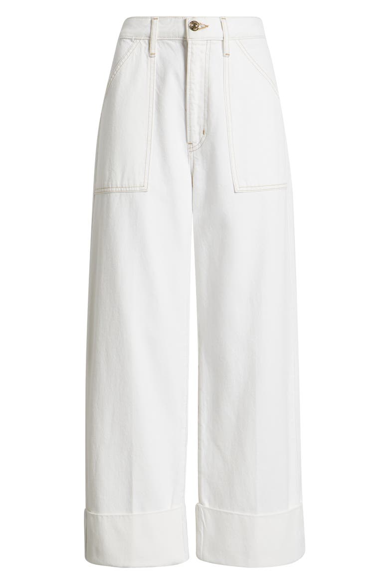 The Utility Cuff Wide Leg Jeans, Alternate, color, AU NATURAL CLEAN