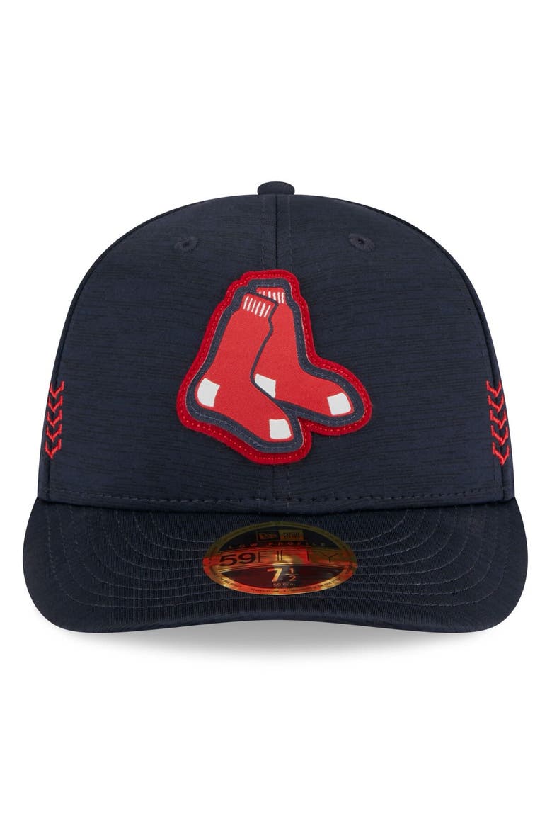 Men's New Era  Navy Boston Red Sox 2024 Clubhouse Low Profile 59FIFTY Fitted Hat, Alternate, color, Navy