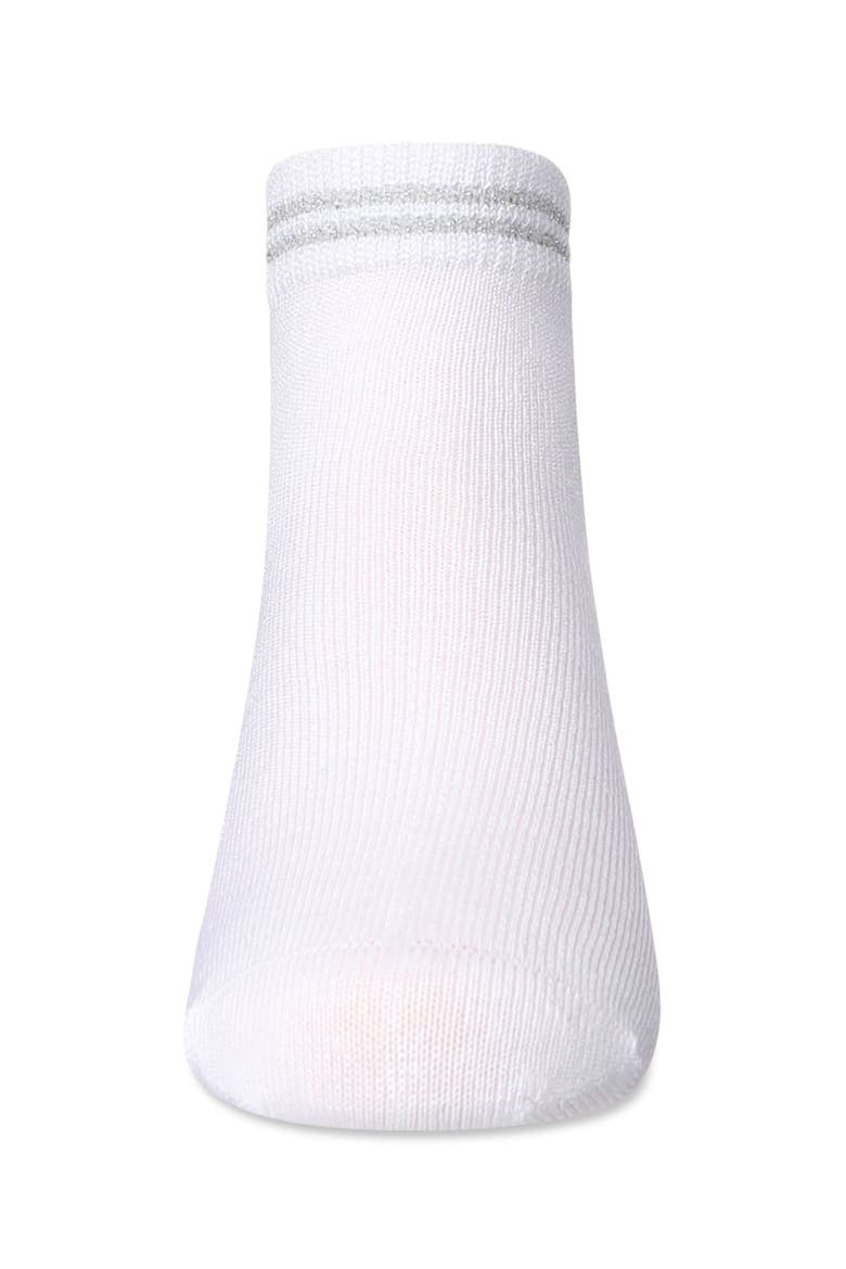 Zag Lurex Anklet Sock, Alternate, color, Silver