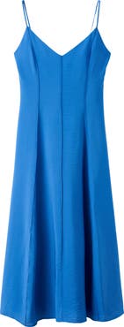 MANGO Stitch Detail Sleeveless Maxi Dress
