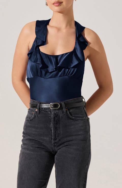 Morrigan Ruffle Halter Top