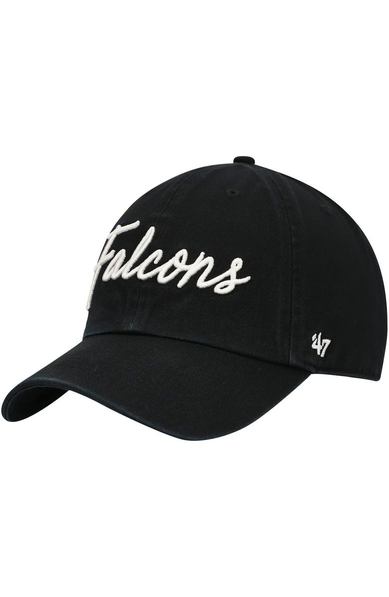 '47 Women's '47 Black Atlanta Falcons Vocal Clean Up Adjustable Hat, Main, color,