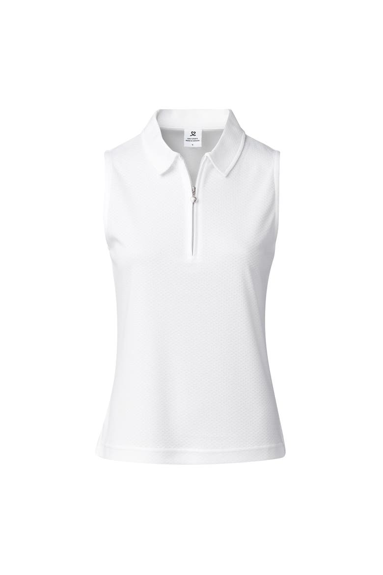 Peoria Womens Sleeveless Golf Polo, Alternate, color, White