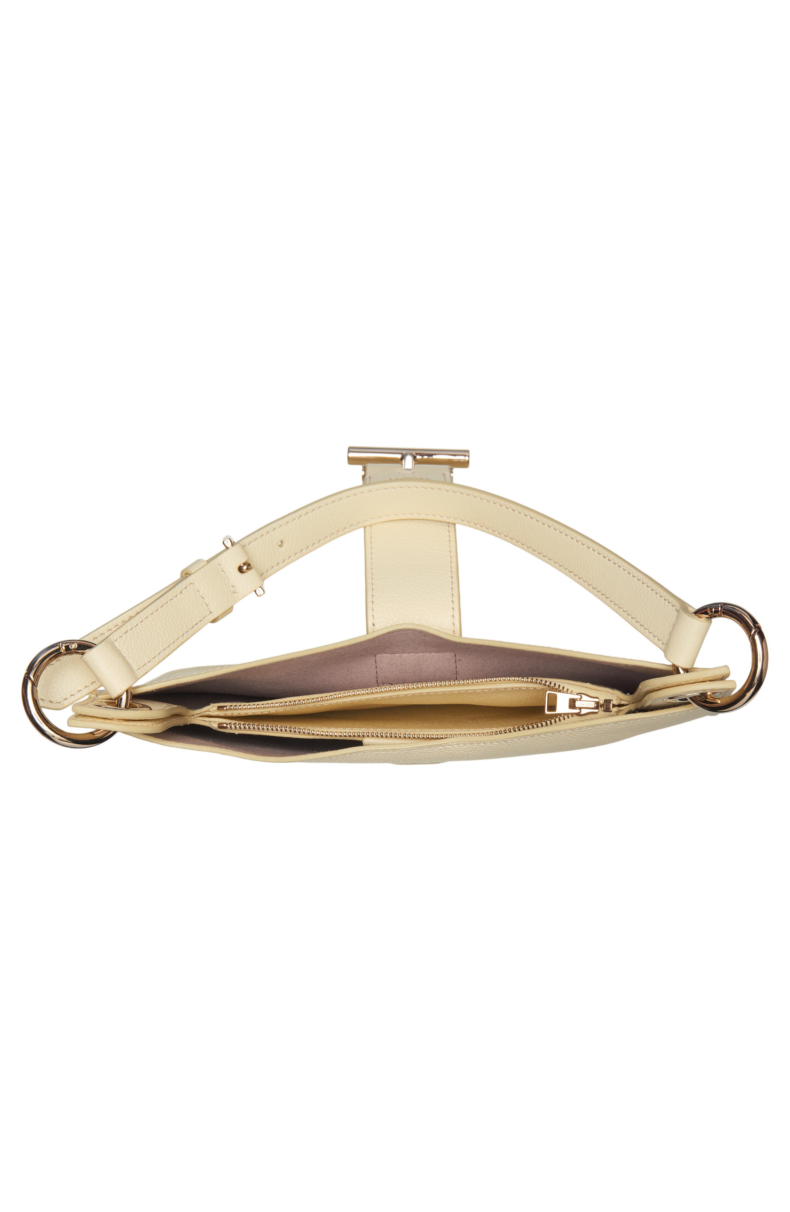 TOM FORD Small Tara Leather Top Handle Bag, Alternate, color, Double Cream