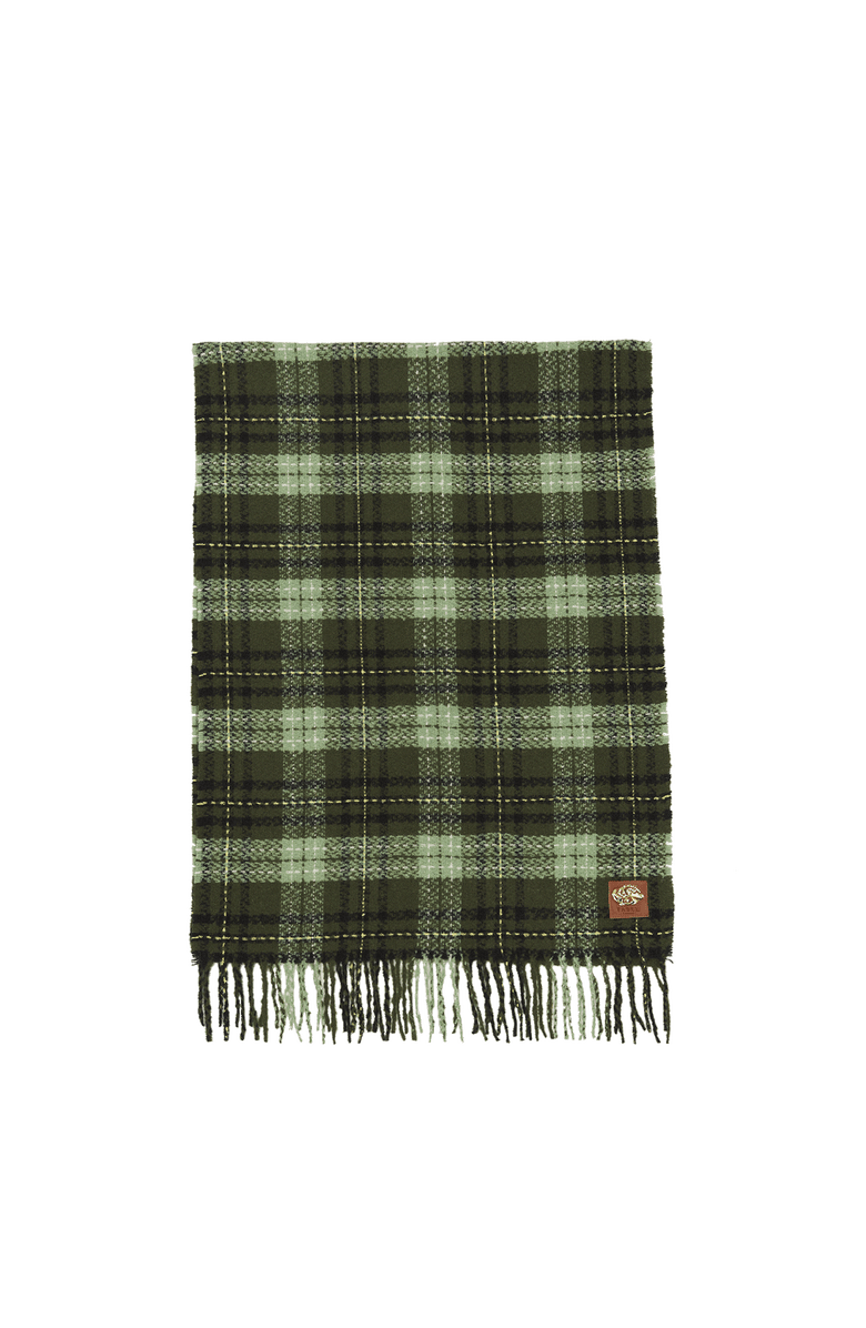 Fable England Cathy Green Boucle Scarf, Alternate, color, Emerald Green