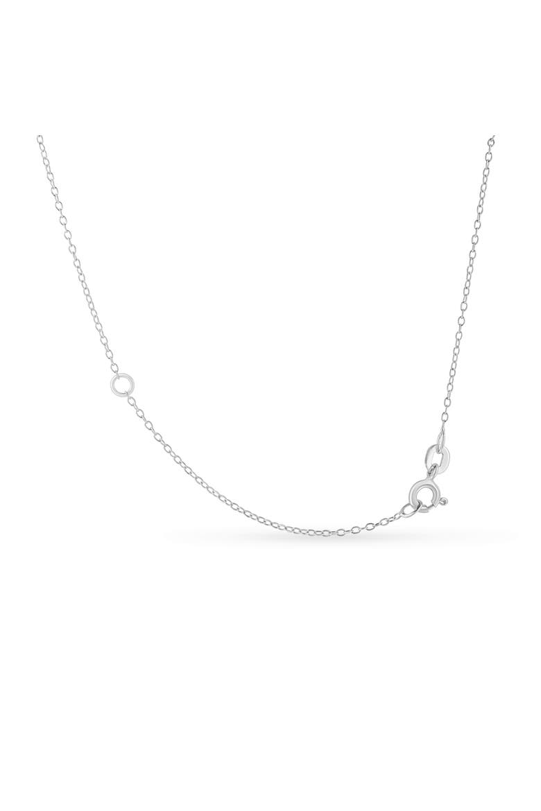 Silver 1/2 Cttw Diamond Bezel 18" Pendant Necklace, Alternate, color, White