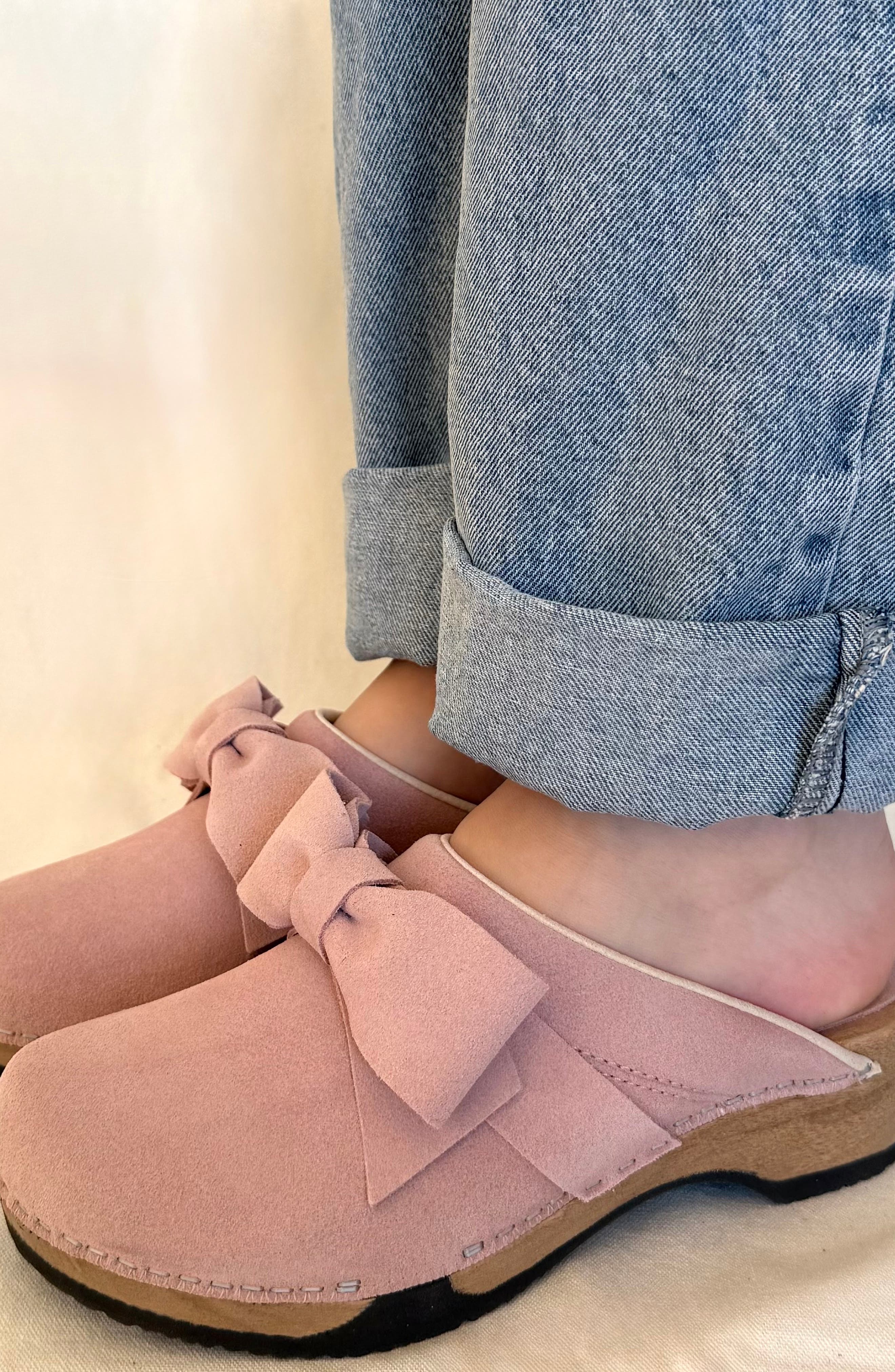 Embla Bow Clog, Alternate, color, LILY ROSE