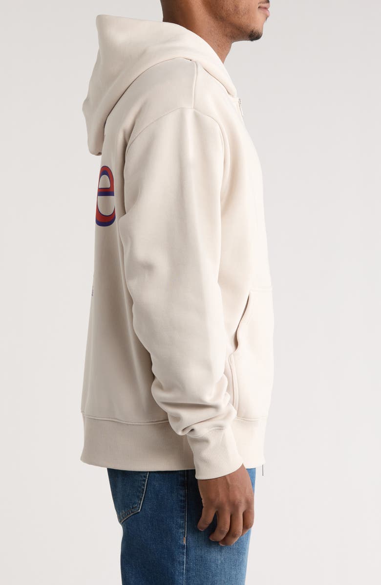 SANTO STUDIO Maple Café Cotton Zip Hoodie, Alternate, color, Cream