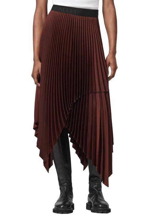 Elisa Pleated Midi Skirt