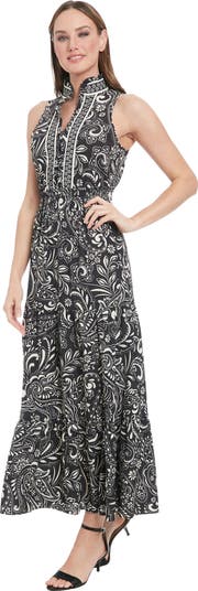 Paisley Sleeveless Maxi Dress