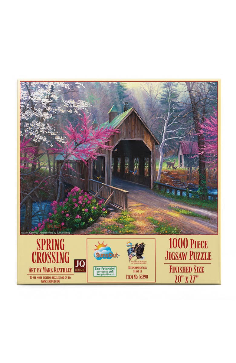 Sunsout Spring Crossing 1000 piece Jigsaw Puzzle for Adults, Alternate, color, Multicolor
