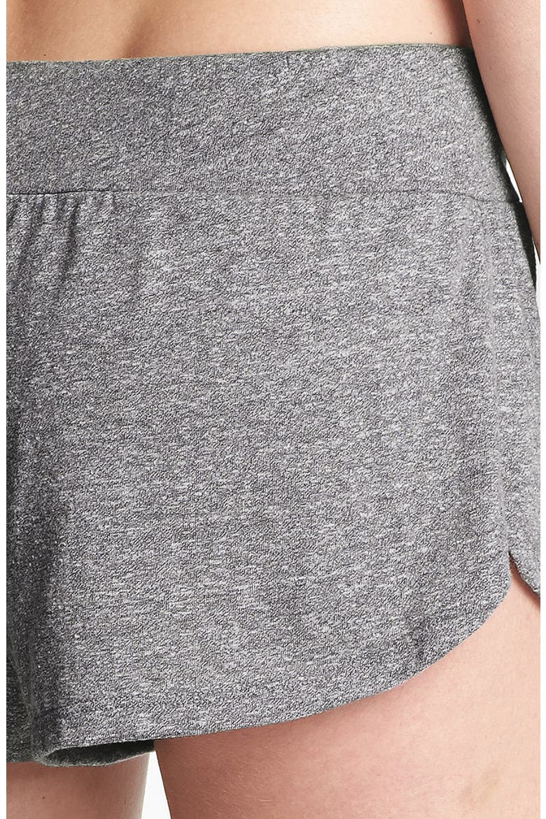 Heather Knit Shorts, Alternate, color, GREY HEATHER