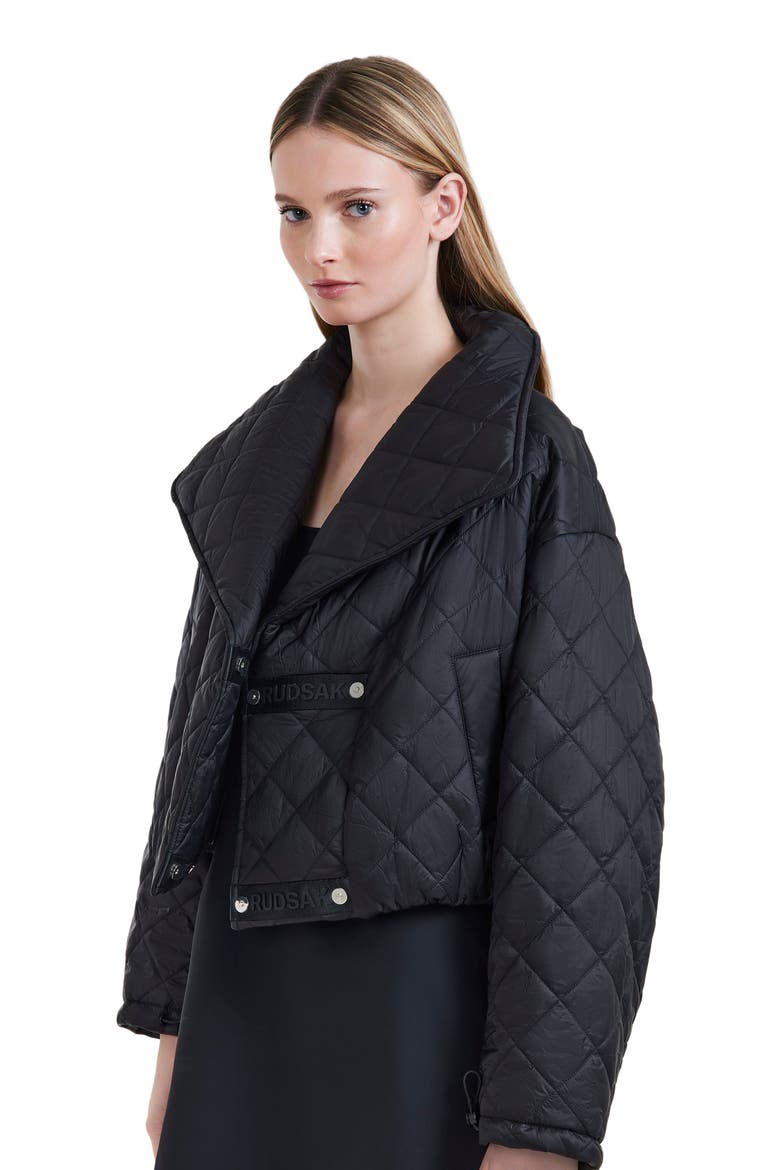 Kalee Quilted Light Puffer, Main, color, Black