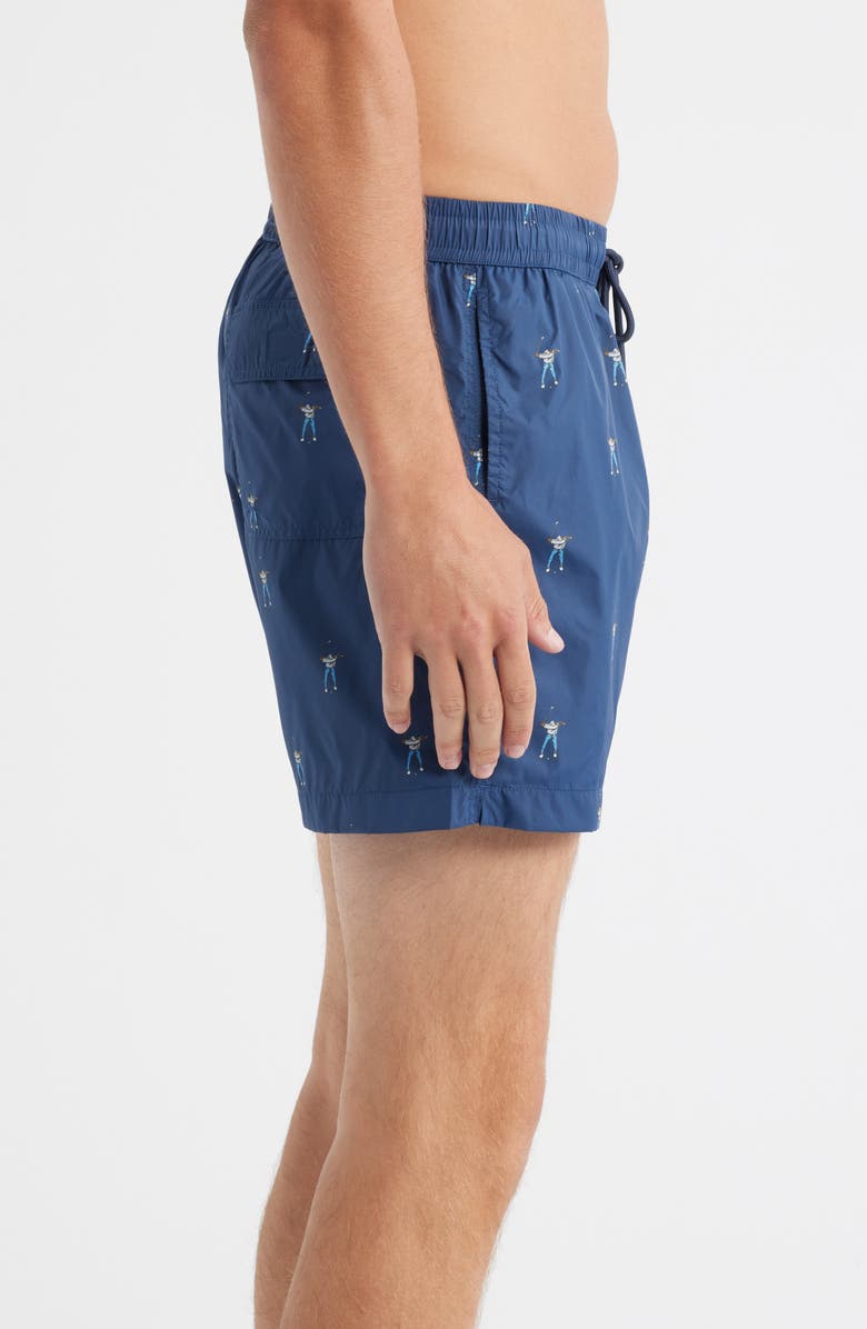 Eastside Golf Allover Swingman Swim Trunks, Alternate, color, Navy Blue