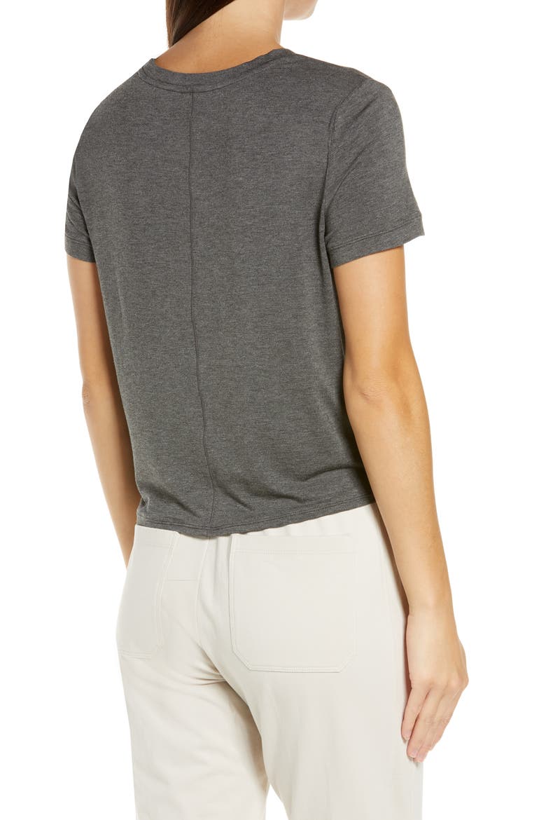 Peaceful Twist T-Shirt, Alternate, color, GREY MEDIUM CHARCOAL HEATHER
