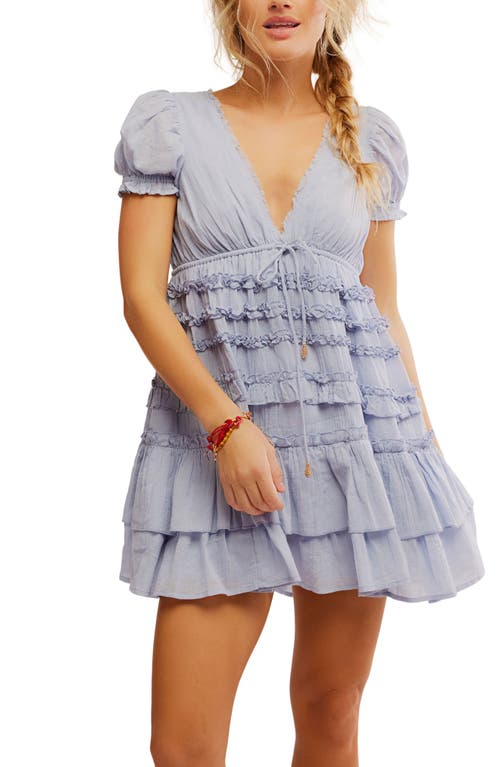 Free People Darcy Mini Dress In Dried Hydranga
