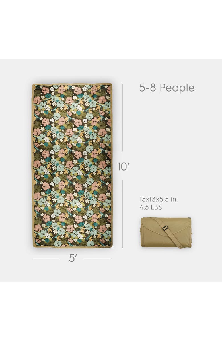 little unicorn 5 x 10 Outdoor Blanket, Alternate, color, Hibiscus