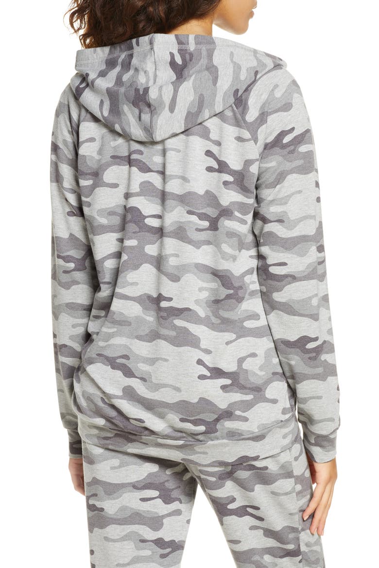 Neon Pop Camo Hoodie, Alternate, color, GREY