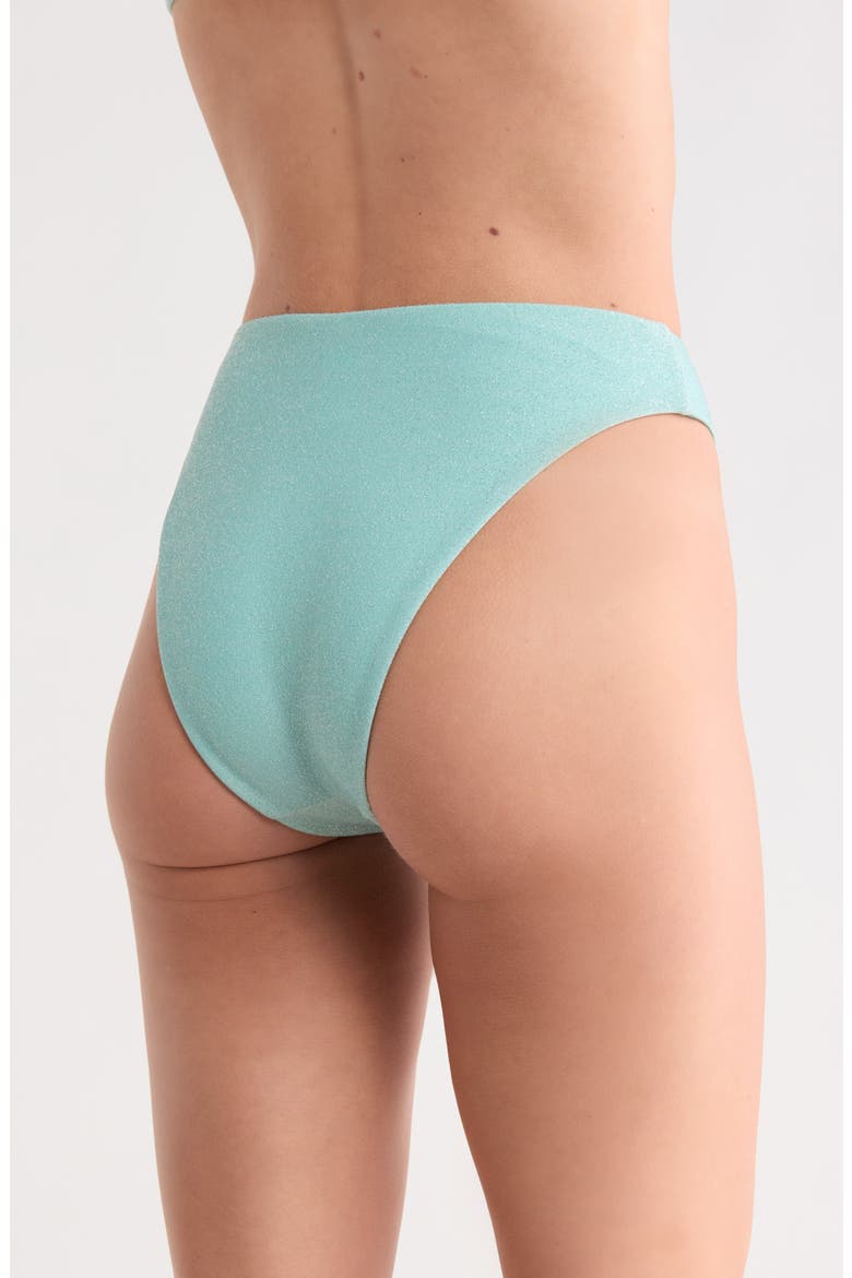 Seashore High Waist Bikini Bottoms, Alternate, color, BLEACHED AQUA