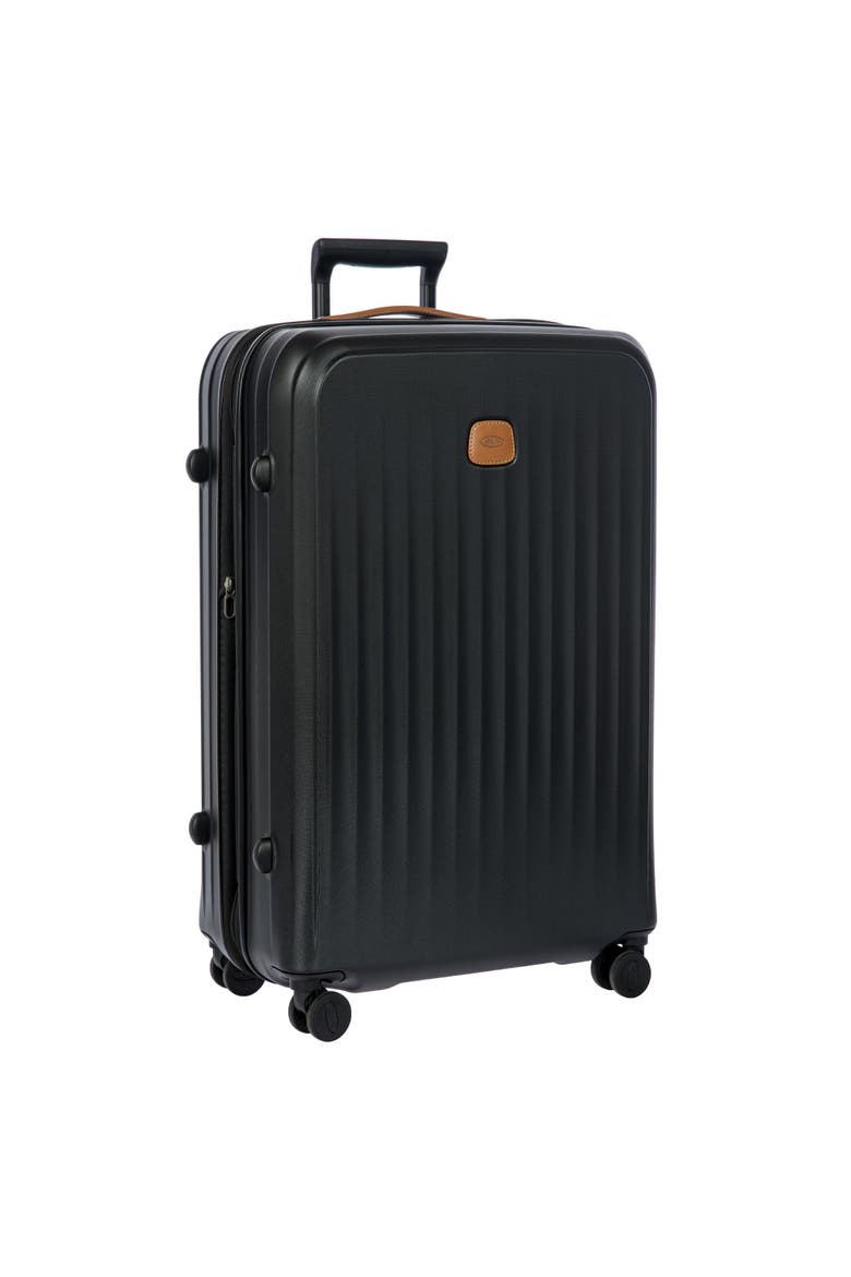 Taormina Hardside Expandable 30" Large Checked Spinner Luggage, Alternate, color, Black