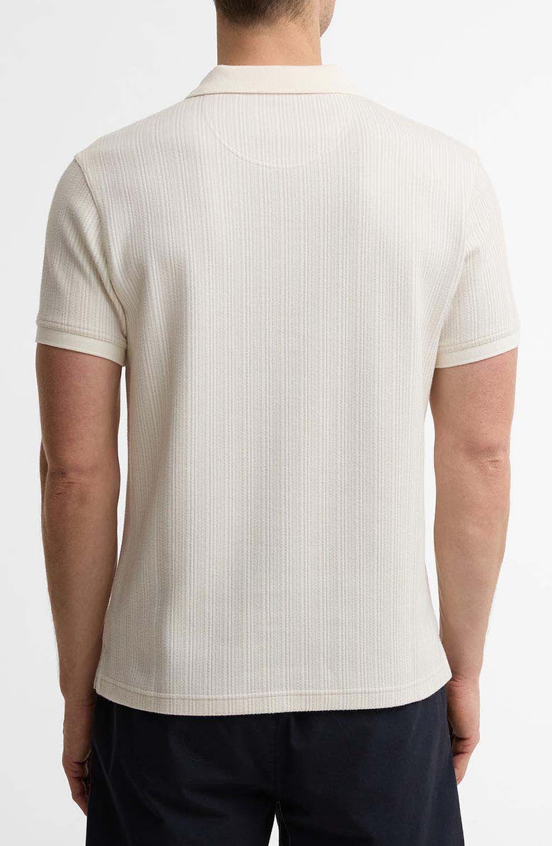 Barbour Harworth Textured Stripe Cotton Polo, Alternate, color, Whisper White